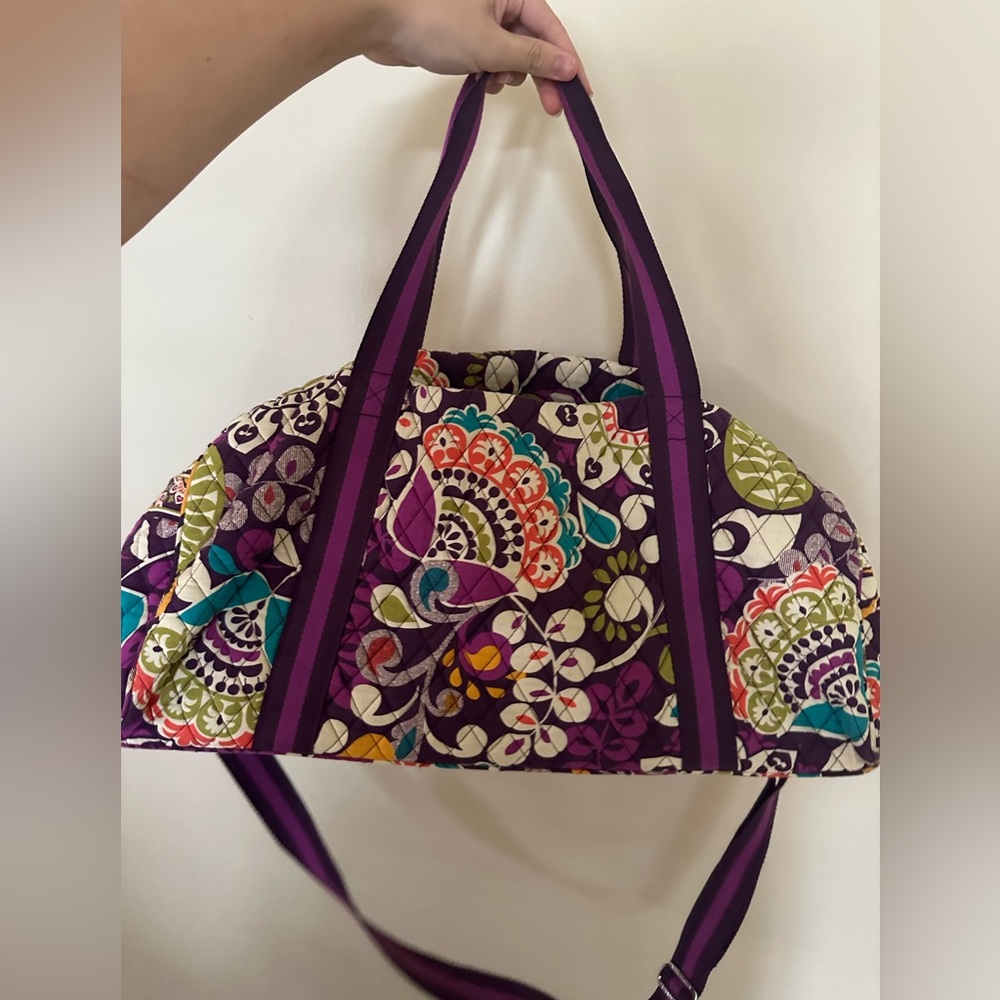 Printed very Bradley duffle bag